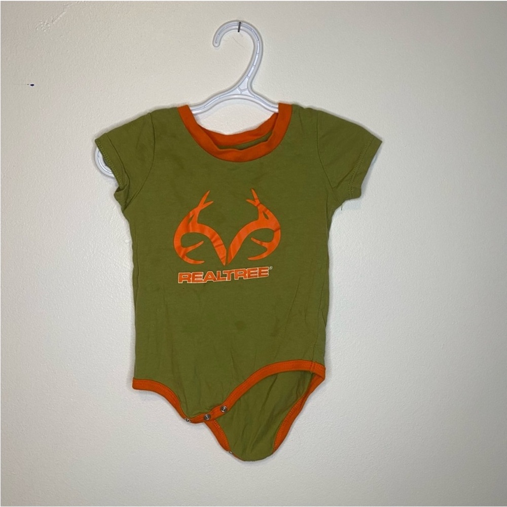 Realtree Green and Orange Sporty Bodysuit